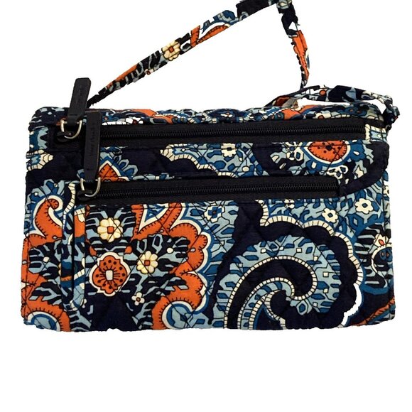VERA BRADLEY MARRAKESH Tri-Fold Clutch Wallet w/ Crossbody Strap 7.5 x 5 - Picture 5 of 5